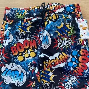New‎ Vibrant Comic Print Men's Athletic Shorts
